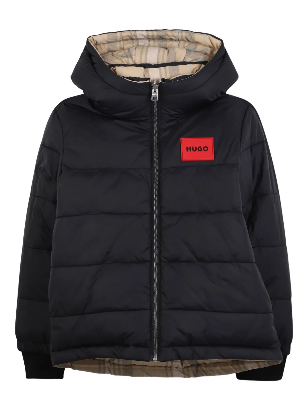 Двусторонний пуховик с капюшоном HUGO KIDS, нейтральный
Двусторонний пуховик с капюшоном HUGO KIDS, нейтральный
