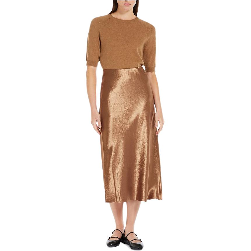 Повседневная длинная юбка женская коричневая MaxMara 
Повседневная длинная юбка женская коричневая MaxMara