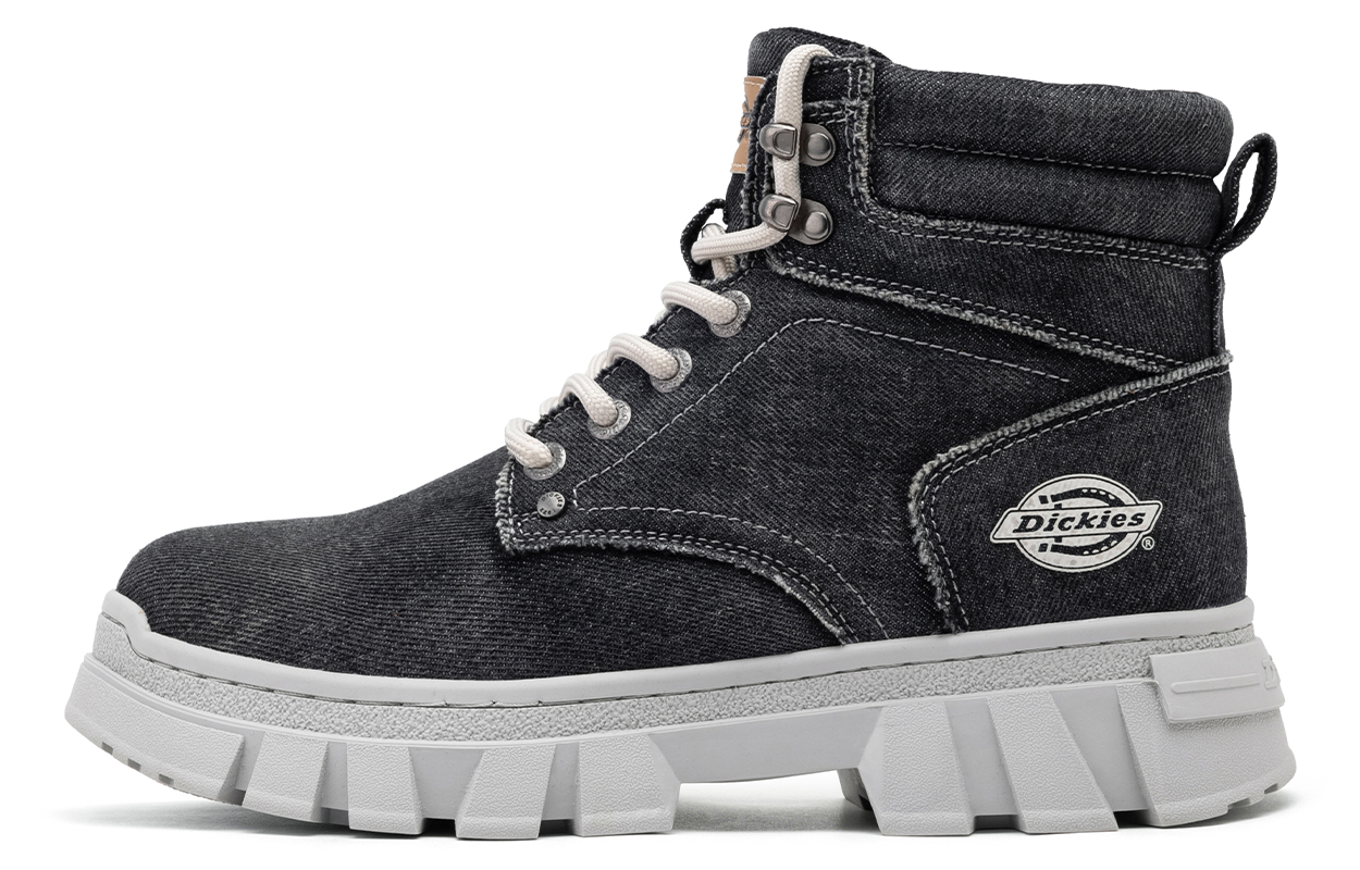 Мужские ботинки Dickies Short Martin джинсовые на толстой подошве, черный 
Мужские ботинки Dickies Short Martin джинсовые на толстой подошве, черный