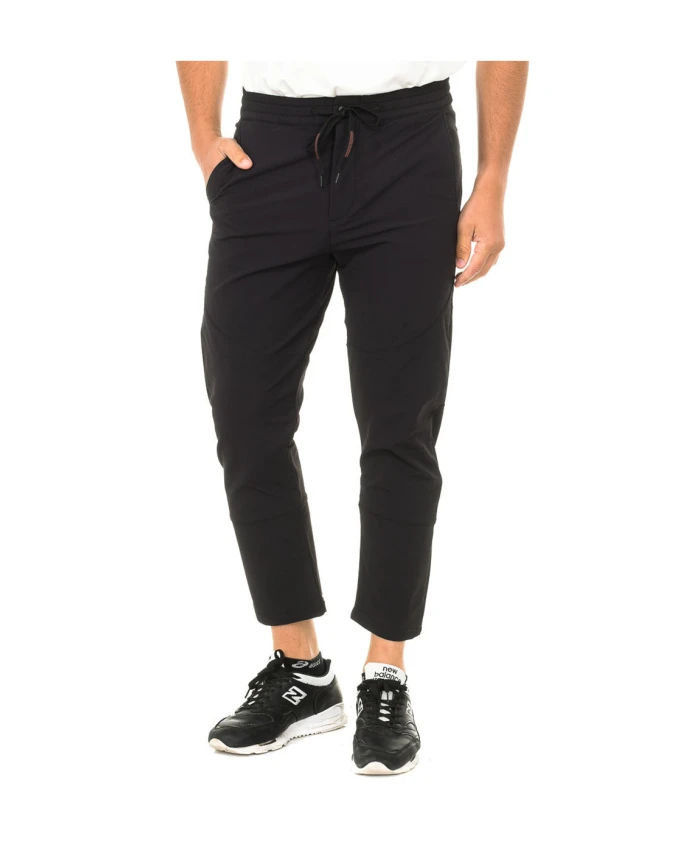 Брюки узкого кроя с эластичным поясом Napapijri, черный 
Брюки узкого кроя с эластичным поясом Napapijri, черный