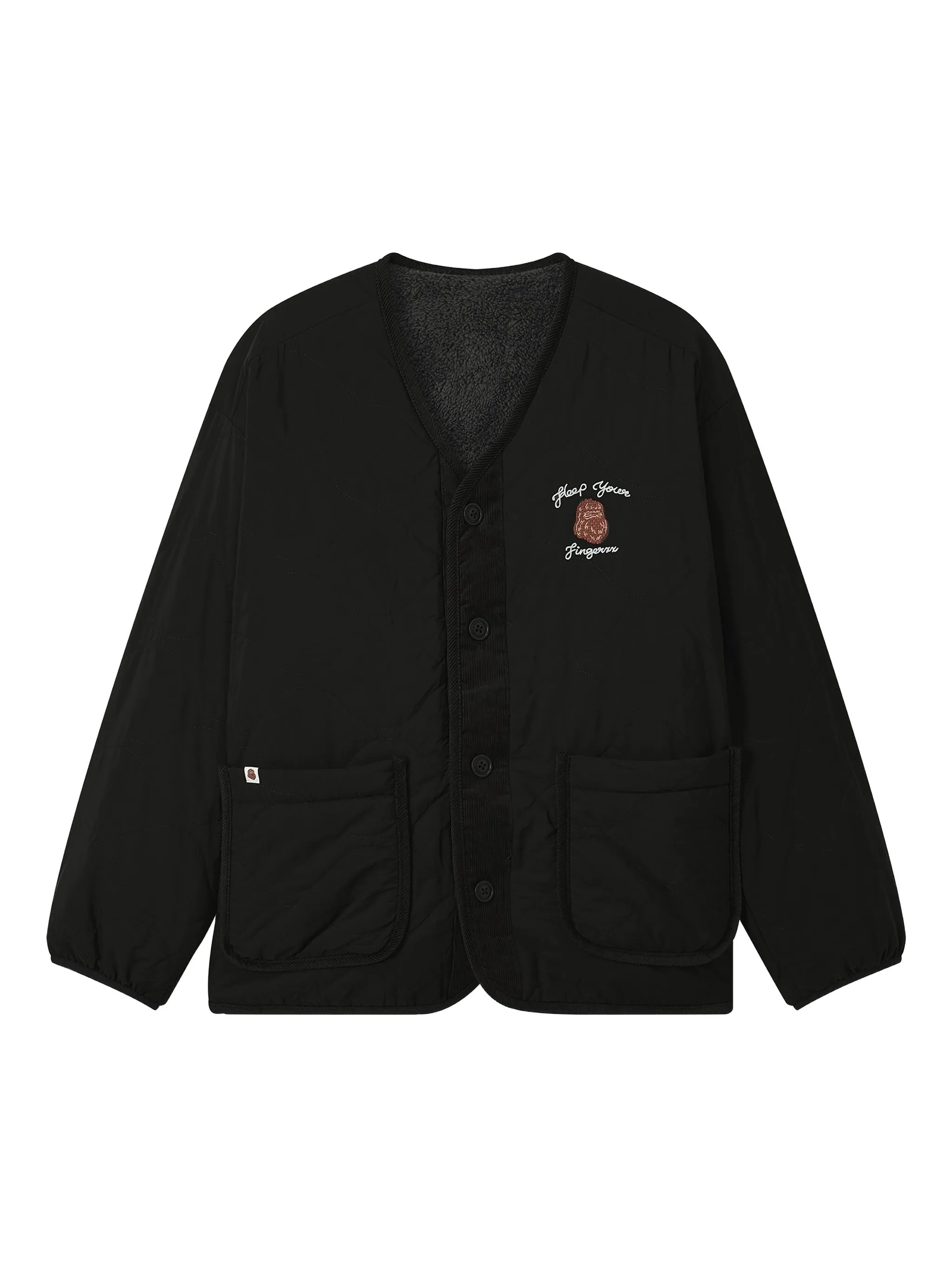 Стеганая куртка с вышивкой Fingercroxx, черный
Стеганая куртка с вышивкой Fingercroxx, черный