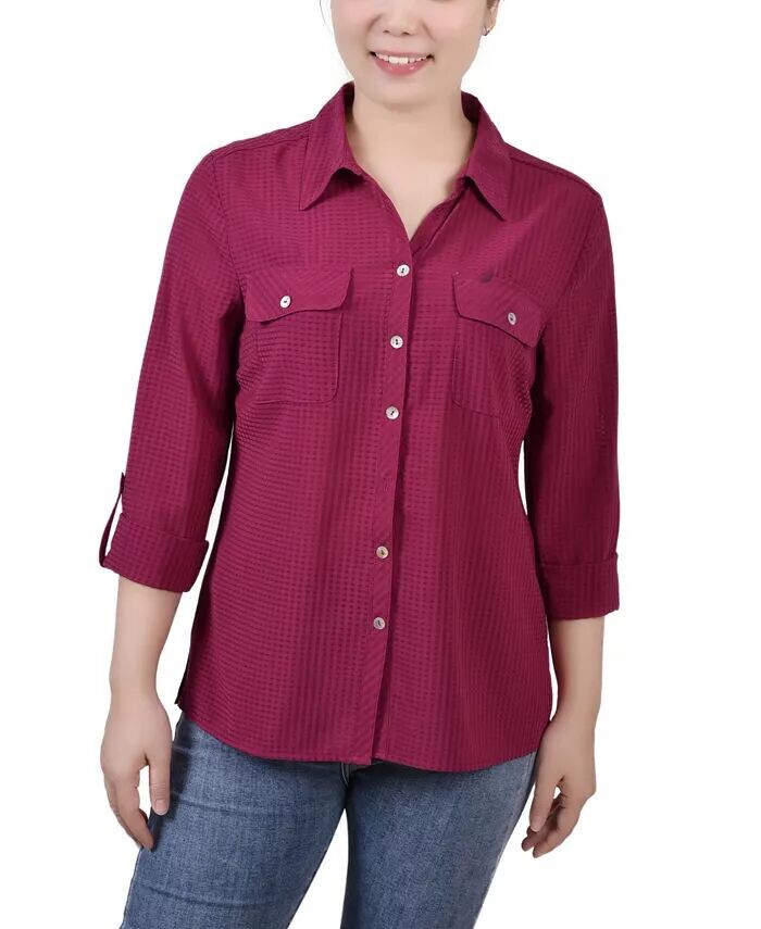 Женская блузка с рукавом 3/4 и оконным стеклом NY Collection, красный
Женская блузка с рукавом 3/4 и оконным стеклом NY Collection, красный