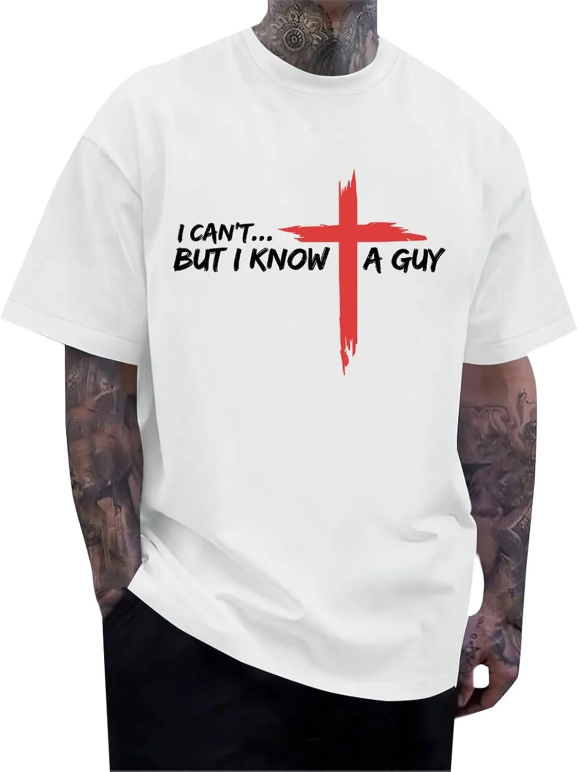 Футболка Christian с принтом "I Can't BUT I Know A Guy" HJINGSUN
Футболка Christian с принтом "I Can't BUT I Know A Guy" HJINGSUN