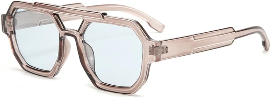 Солнцезащитные очки для мужчин и женщин - защита UV400 - линзы с двойной перемычкой и градиентным покрытием для занятий спортом на открытом воздухе и вождения DSVIGF, Light Tea Light Blue
Солнцезащитные очки для мужчин и женщин - защита UV400 - линзы с двойной перемычкой и градиентным покрытием для занятий спортом на открытом воздухе и вождения DSVIGF, Light Tea Light Blue