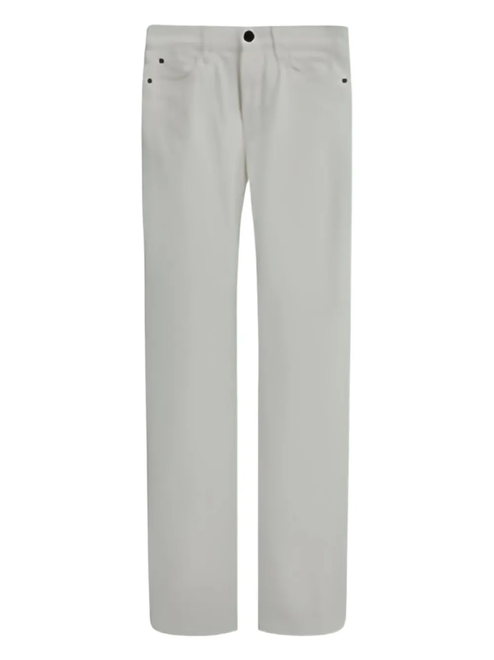 Джинсы с пятью карманами и кожаными аппликациями Loro Piana, белый
Джинсы с пятью карманами и кожаными аппликациями Loro Piana, белый