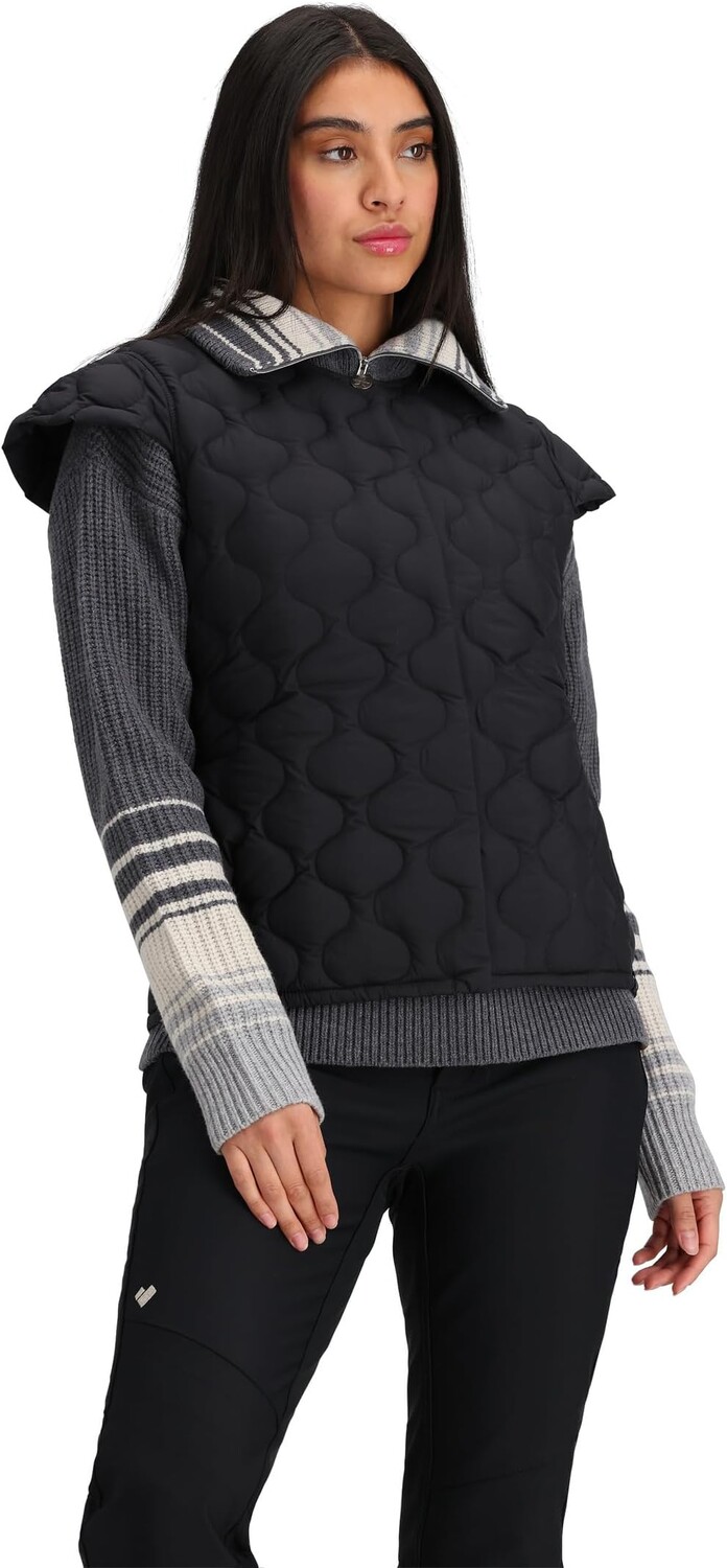 Пуховый жилет Perry Obermeyer, черный 
Пуховый жилет Perry Obermeyer, черный