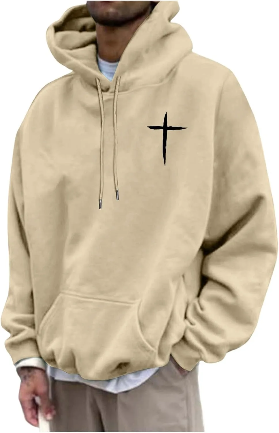 Графический худи для мужчин Oversized Cross с длинными рукавами
Графический худи для мужчин Oversized Cross с длинными рукавами