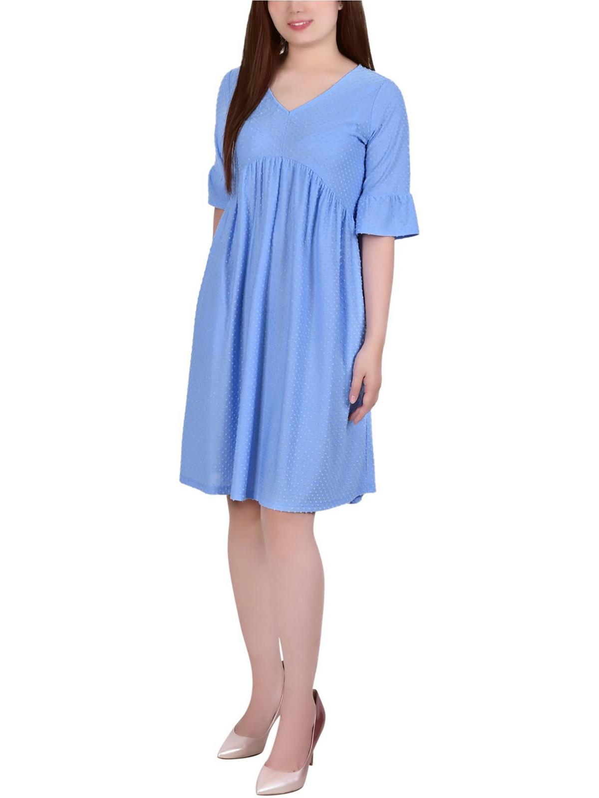 Женское фактурное платье-трапеция с V-образным вырезом Petites NY Collection, цвет cornflower
Женское фактурное платье-трапеция с V-образным вырезом Petites NY Collection, цвет cornflower