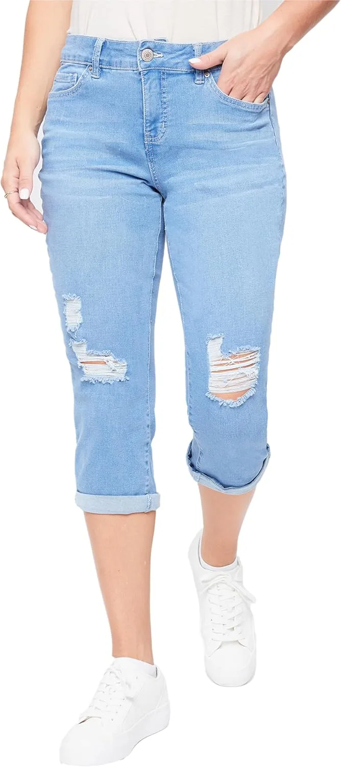 Royalty by YMI женские джинсы-капри с высокой посадкой и манжетами
Royalty by YMI женские джинсы-капри с высокой посадкой и манжетами