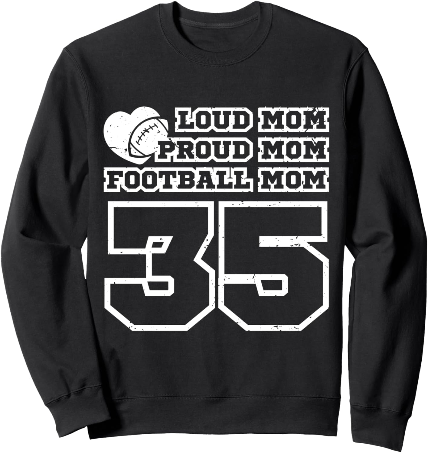Футбольная мама, гордая мама, громкая мама, номер 35, толстовка в поддержку болельщиков Cumilo American Football Matching Family Numbered, черный
Футбольная мама, гордая мама, громкая мама, номер 35, толстовка в поддержку болельщиков Cumilo American Football Matching Family Numbered, черный
