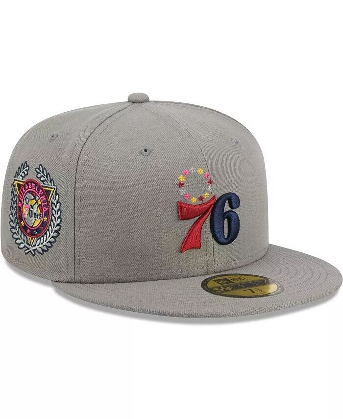 Мужская серая приталенная шляпа Philadelphia 76ers Color Pack 59FIFTY New Era
Мужская серая приталенная шляпа Philadelphia 76ers Color Pack 59FIFTY New Era