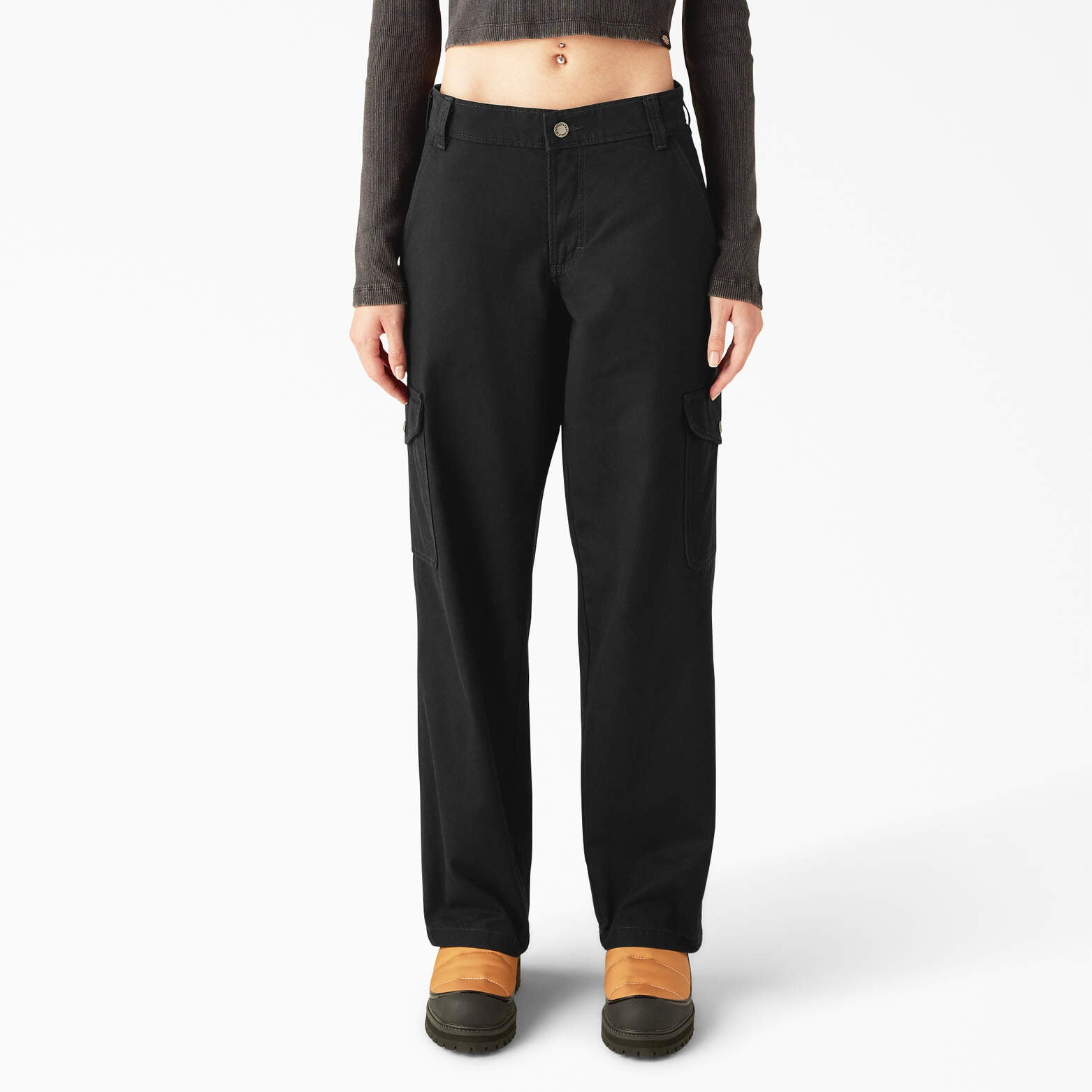 Женские брюки-карго свободного кроя из утиного холста Dickies, черный
Женские брюки-карго свободного кроя из утиного холста Dickies, черный