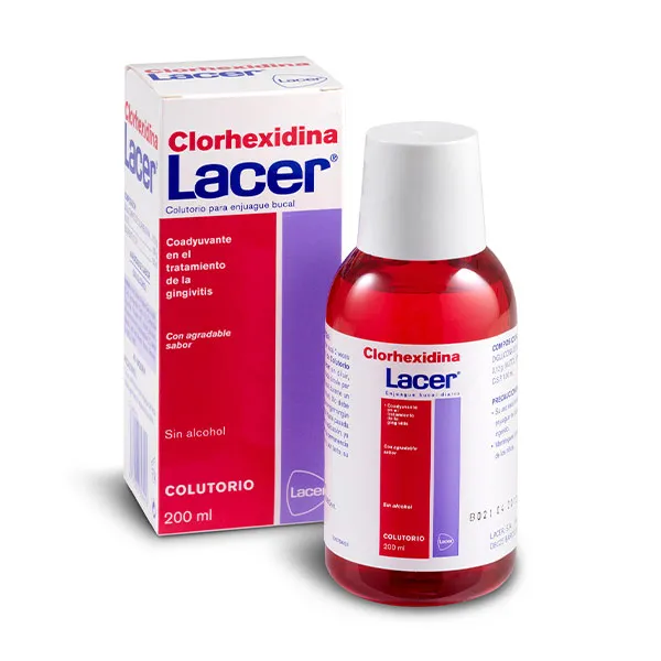Ополаскиватель для рта Clorhexidina Colutorio Lacer, 200 ml
Ополаскиватель для рта Clorhexidina Colutorio Lacer, 200 ml