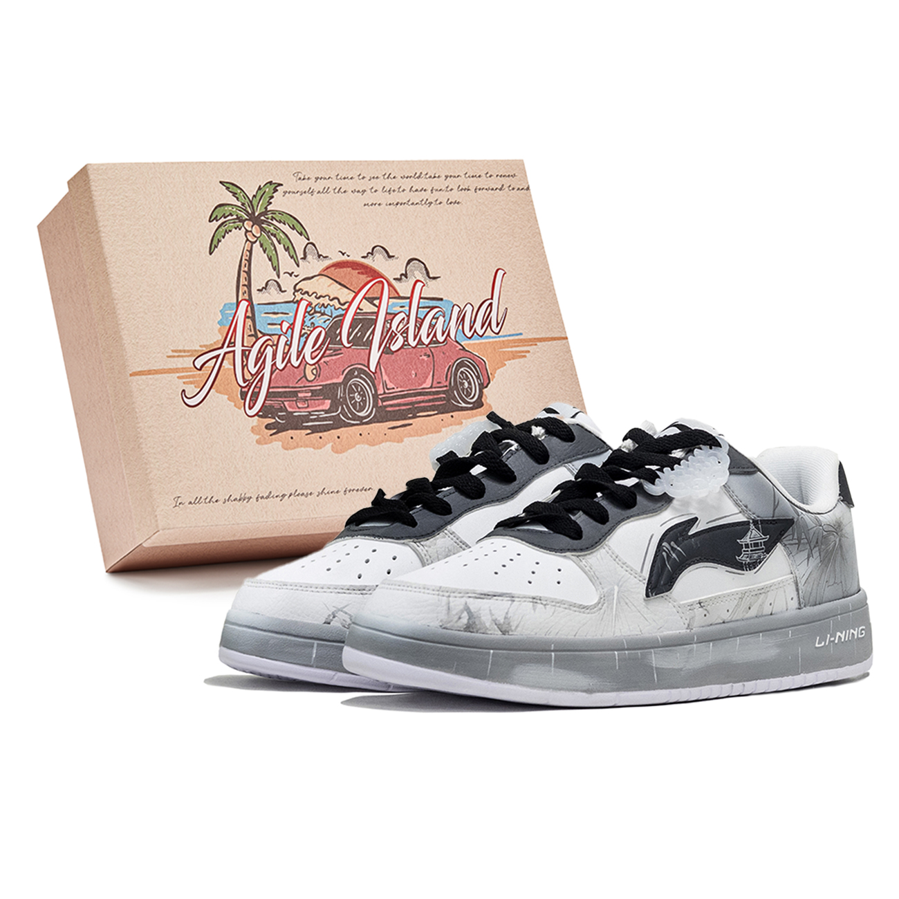 LINING Кроссовки для скейтбординга Pontoon Boats с амортизацией, износостойкие, серо-белые, мужские
LINING Кроссовки для скейтбординга Pontoon Boats с амортизацией, износостойкие, серо-белые, мужские