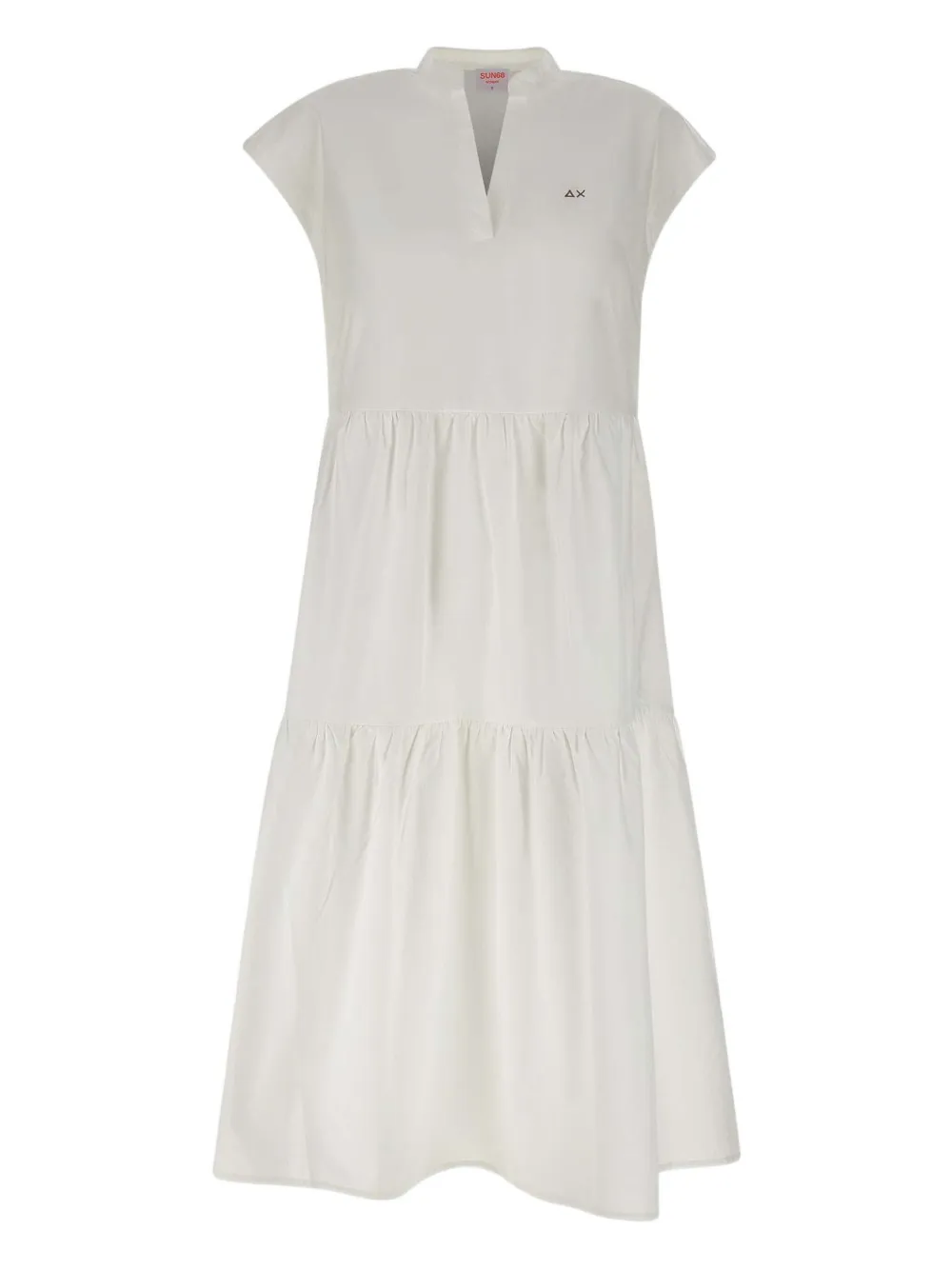 Платье из хлопка с оборками Sun68, нейтральный
Платье из хлопка с оборками Sun68, нейтральный