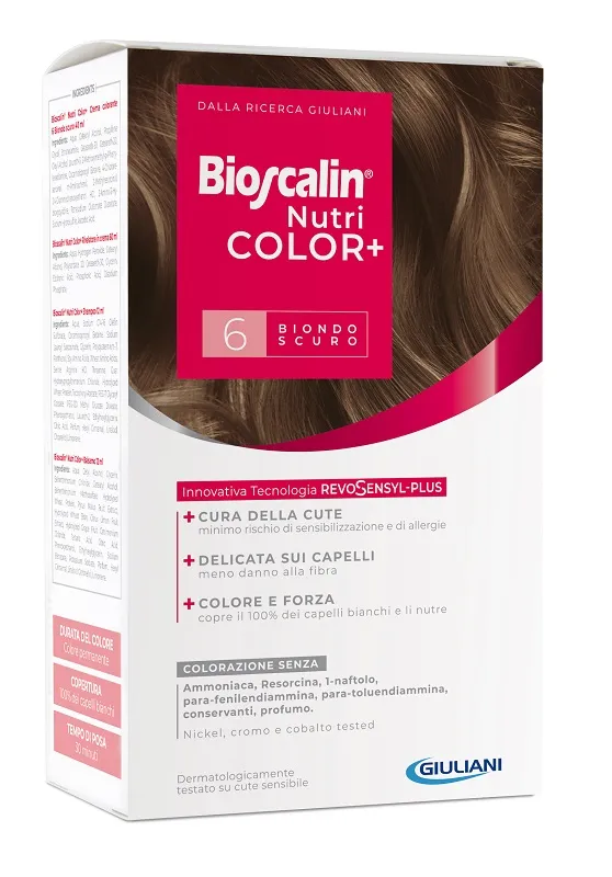 Bioscalin Nutri Color Plus 6 Окрашивающее средство для темно-русого цвета
Bioscalin Nutri Color Plus 6 Окрашивающее средство для темно-русого цвета