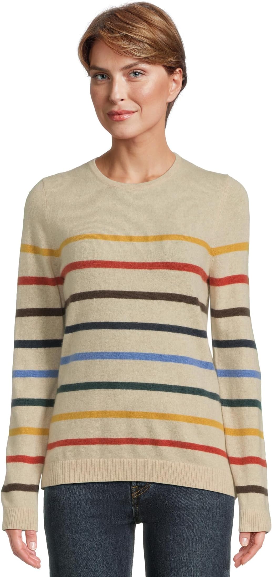 Свитер L.L.Bean Women's Classic Cashmere Sweater Crewneck Stripe, Natural Multi Stripe
Свитер L.L.Bean Women's Classic Cashmere Sweater Crewneck Stripe, Natural Multi Stripe