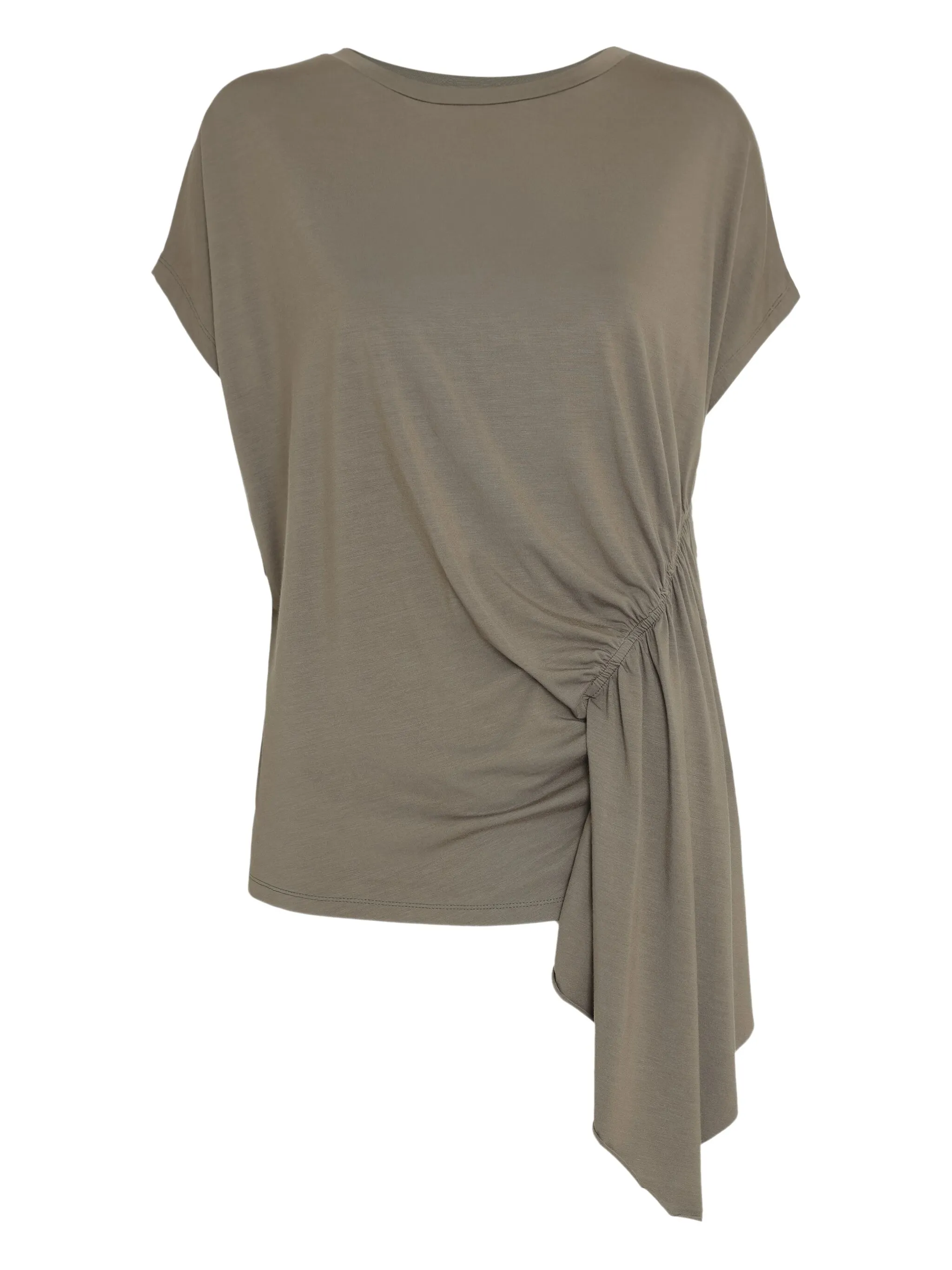 Топ с короткими рукавами и драпировкой Uma | Raquel Blay, серый
Топ с короткими рукавами и драпировкой Uma | Raquel Blay, серый