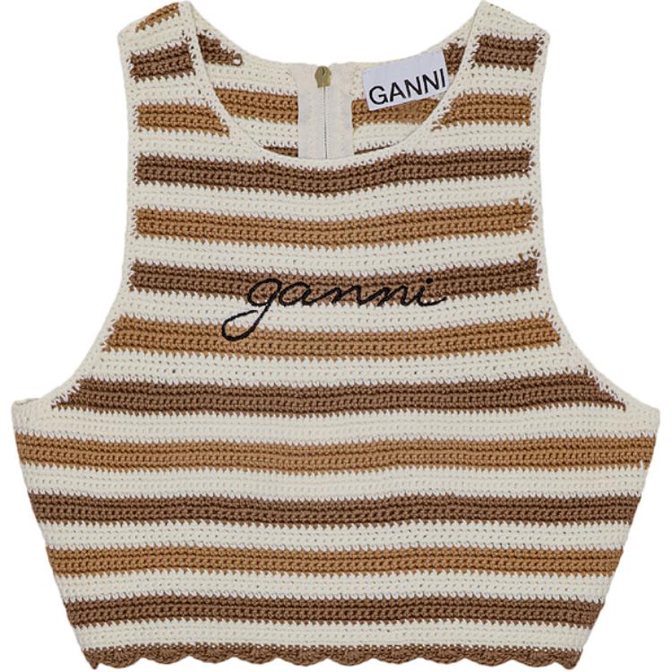 Топ-боди с крючком и открытой спиной GANNI, Медно-коричневый
Топ-боди с крючком и открытой спиной GANNI, Медно-коричневый