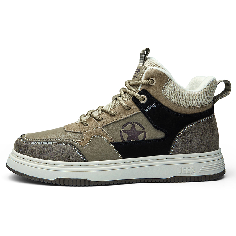 JEEP SPIRIT Зимние утепленные стеганые высокие термоскейтбордские ботинки мужские с подкладкой из натуральной оленьей шерсти, цвет High-Top Fleece-Lined Natural Deer
JEEP SPIRIT Зимние утепленные стеганые высокие термоскейтбордские ботинки мужские с подкладкой из натуральной оленьей шерсти, цвет High-Top Fleece-Lined Natural Deer