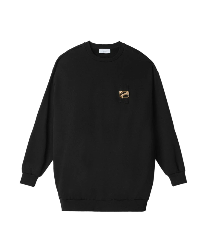 Черное платье-мини из объемной толстовки Gaã«Lle Paris, черный
Черное платье-мини из объемной толстовки Gaã«Lle Paris, черный