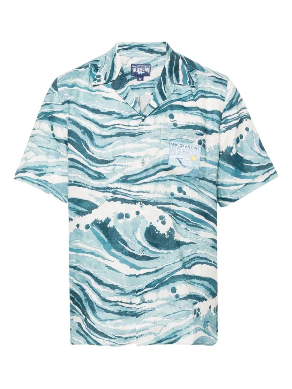 Рубашка с карманом "Волна" Maison Kitsuné, синий
Рубашка с карманом "Волна" Maison Kitsuné, синий