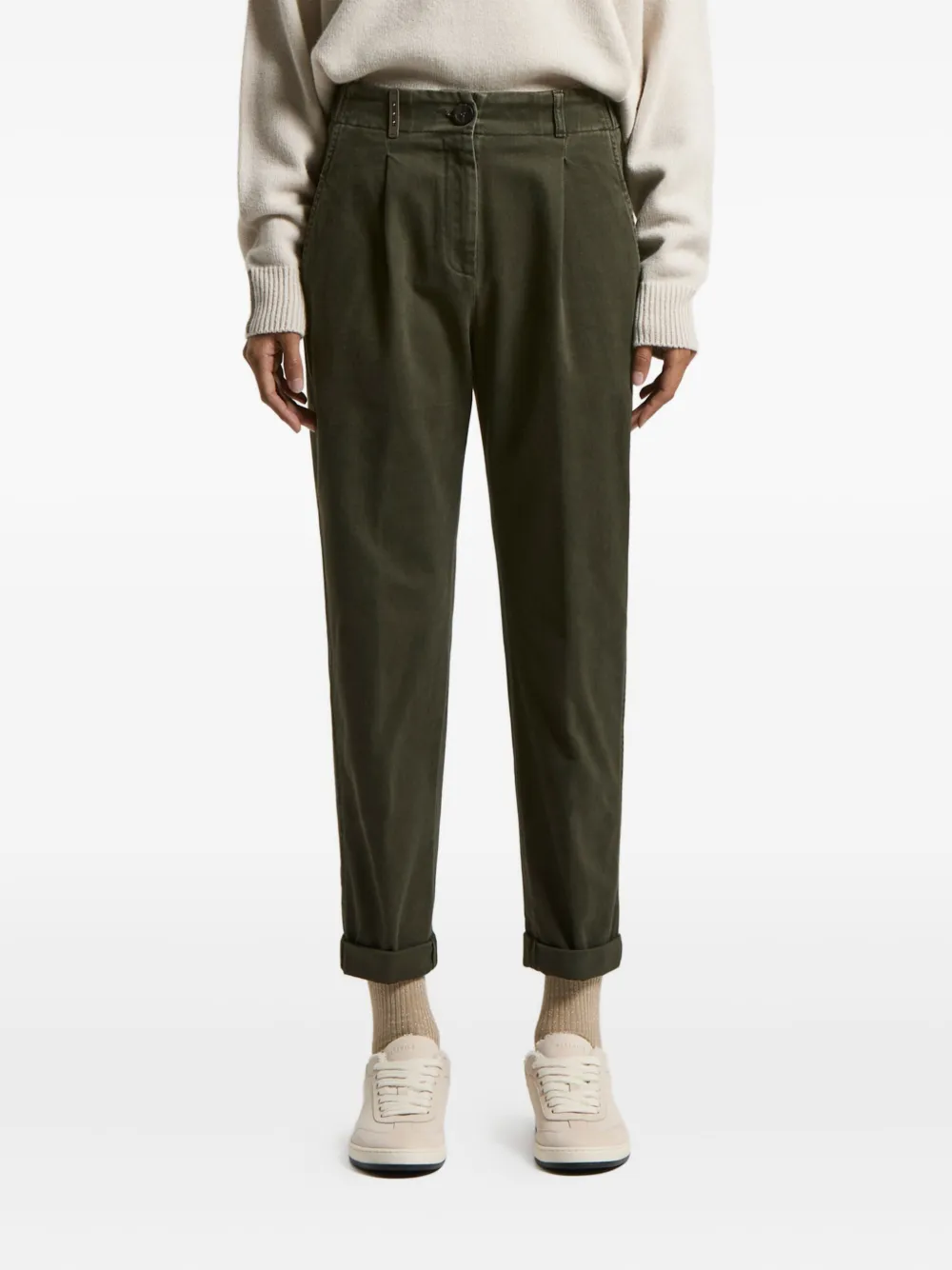 Брюки со складками Peserico, зеленый
Брюки со складками Peserico, зеленый