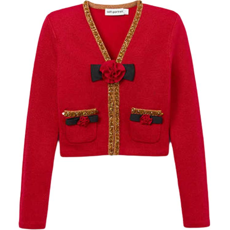 Self portrait Knitted Corsage Jacket Self-portrait, красный
Self portrait Knitted Corsage Jacket Self-portrait, красный
