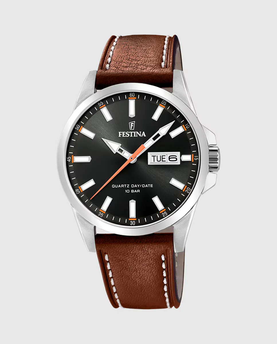 Мужские часы F20358/2 Acero Classico на коричневой коже Festina
Мужские часы F20358/2 Acero Classico на коричневой коже Festina