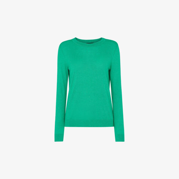 Джемпер Annie блестящей вязки с круглым вырезом Whistles, зеленый
Джемпер Annie блестящей вязки с круглым вырезом Whistles, зеленый