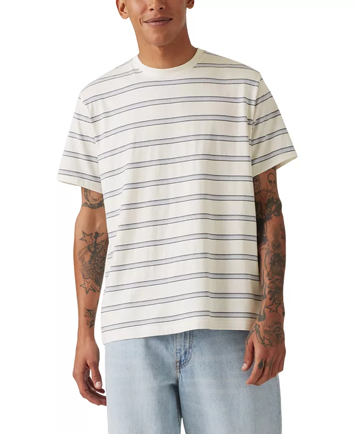 Мужская базовая футболка с коротким рукавом и полосками, свободного кроя, с круглым вырезом Levi's, белый
Мужская базовая футболка с коротким рукавом и полосками, свободного кроя, с круглым вырезом Levi's, белый