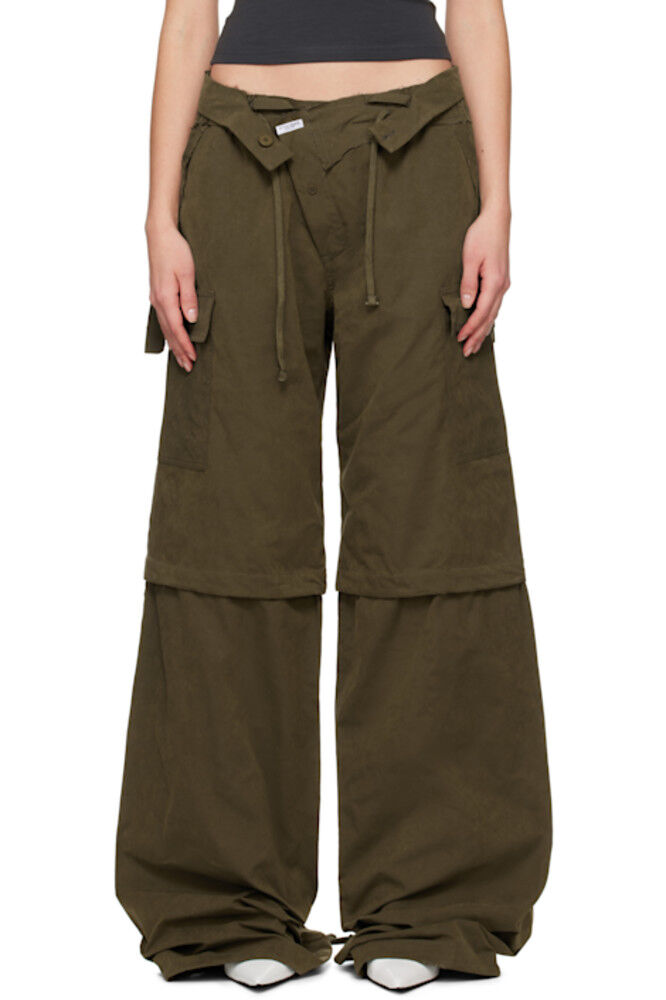 Мешковатые брюки-карго цвета хаки Ottolinger
Мешковатые брюки-карго цвета хаки Ottolinger