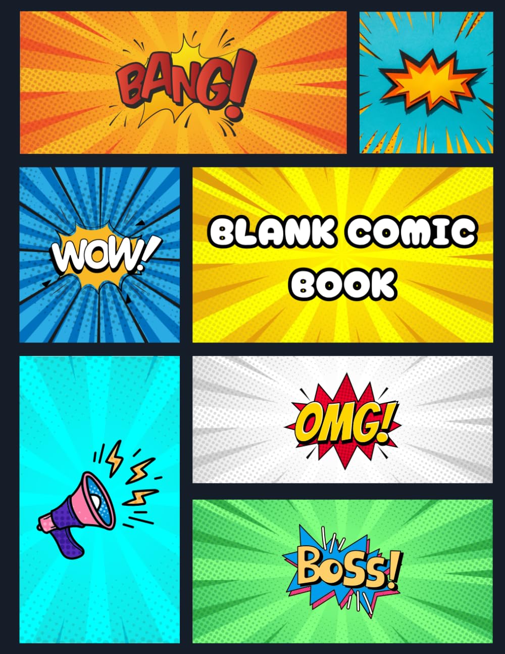 Blank Comic Book: Create Fun Comics with Templates for Kids and Teens (Independently published)
Blank Comic Book: Create Fun Comics with Templates for Kids and Teens (Independently published)