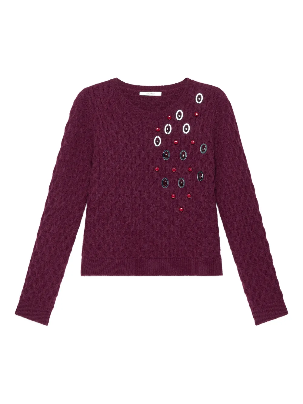 Декорированный свитер с косами MALIPARMI, красный
Декорированный свитер с косами MALIPARMI, красный