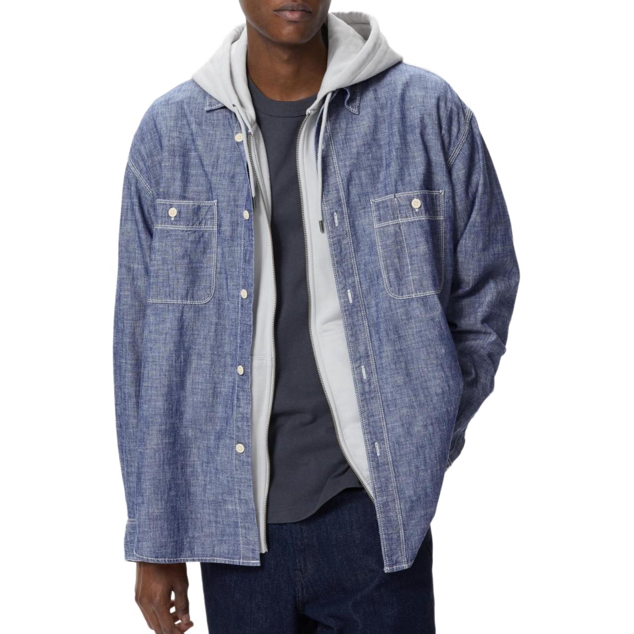 UNIQLO Рубашка мужская морская синяя
UNIQLO Рубашка мужская морская синяя