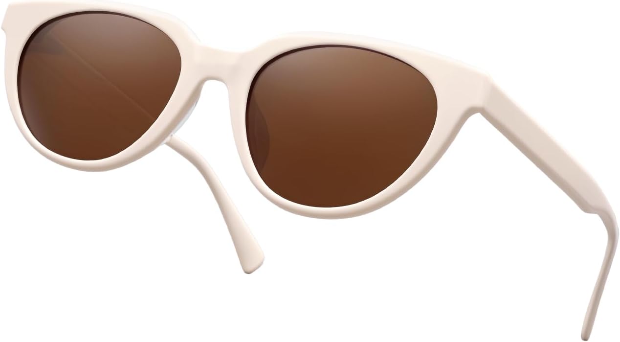 Поляризованные солнцезащитные очки «кошачий глаз» для женщин - защита от УФ-излучения UV400, ретро-оправа «кошачий глаз», модные и стильные классические солнцезащитные очки QIFP, White Frame - Tea Lens
Поляризованные солнцезащитные очки «кошачий глаз» для женщин - защита от УФ-излучения UV400, ретро-оправа «кошачий глаз», модные и стильные классические солнцезащитные очки QIFP, White Frame - Tea Lens