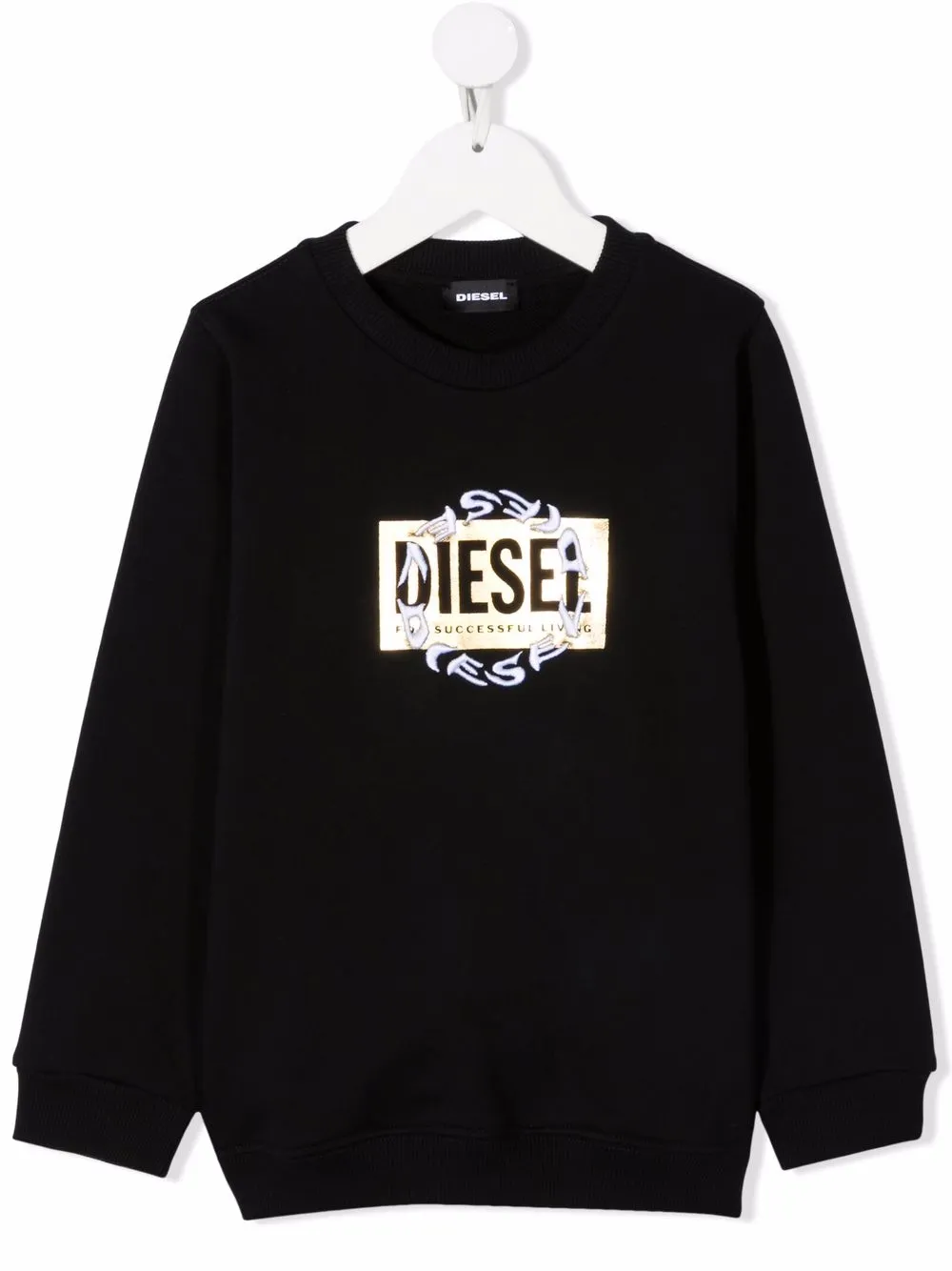 Толстовка с нашивкой-логотипом Diesel Kids, черный 
Толстовка с нашивкой-логотипом Diesel Kids, черный