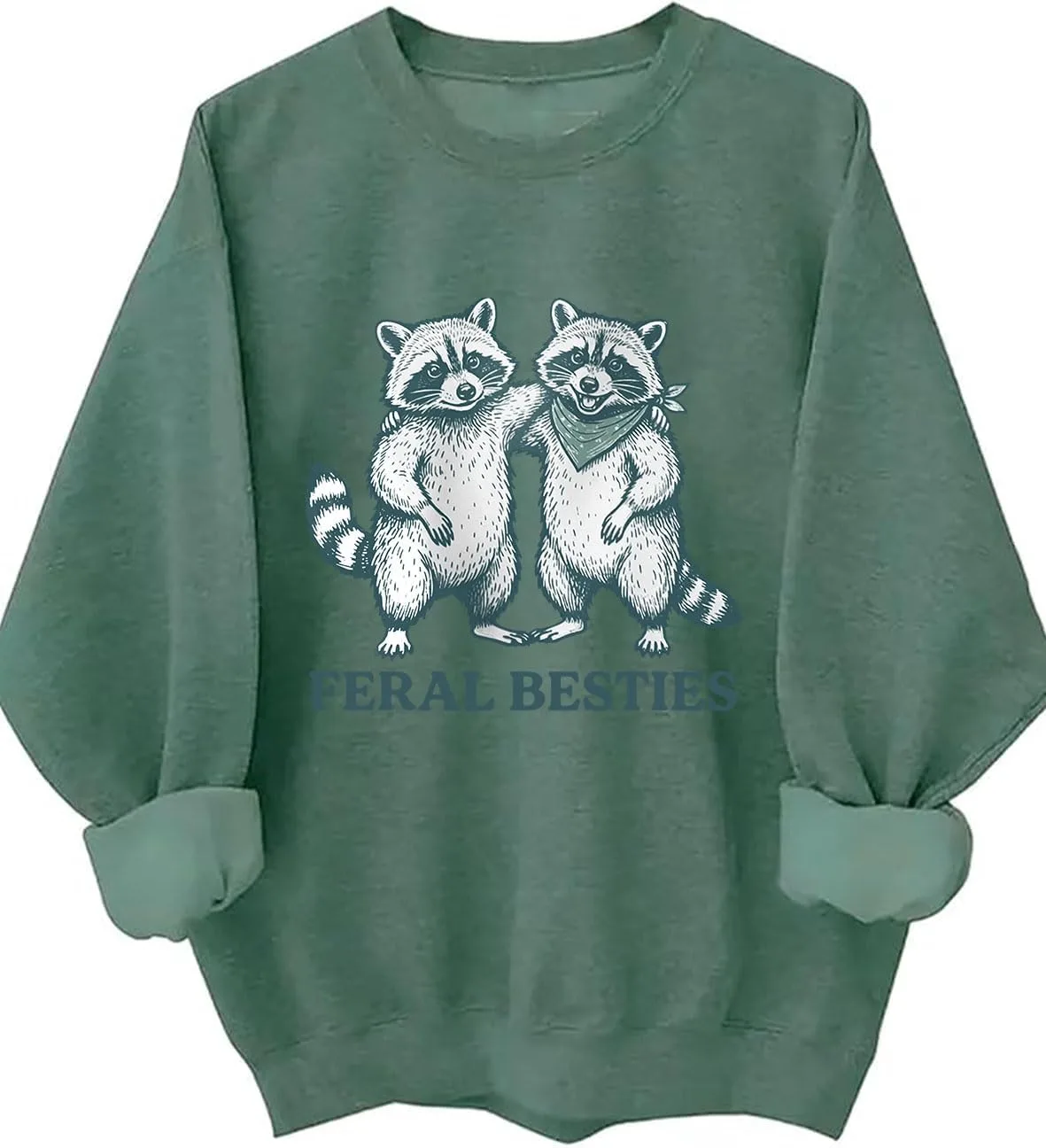 Свитшут Funny Raccoon Feral Besties с карманом MQZUO
Свитшут Funny Raccoon Feral Besties с карманом MQZUO