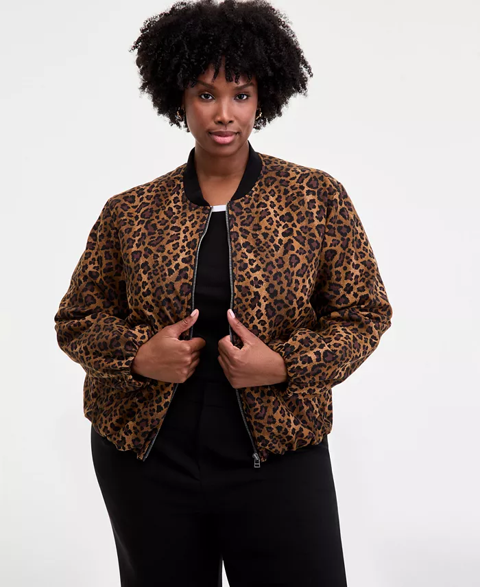Куртка-бомбер Trendy Plus с леопардовым принтом On 34th, коричневый
Куртка-бомбер Trendy Plus с леопардовым принтом On 34th, коричневый