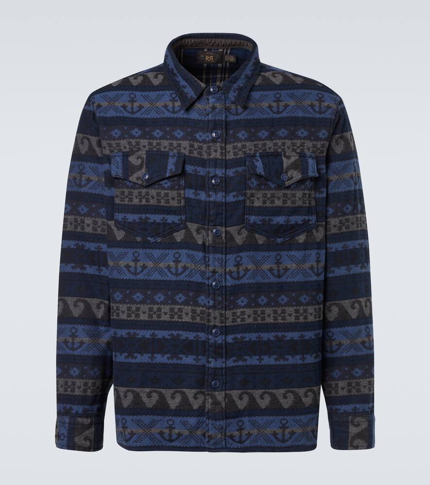 Хлопковая рубашка RRL, Rl -756 Navy Multi
Хлопковая рубашка RRL, Rl -756 Navy Multi