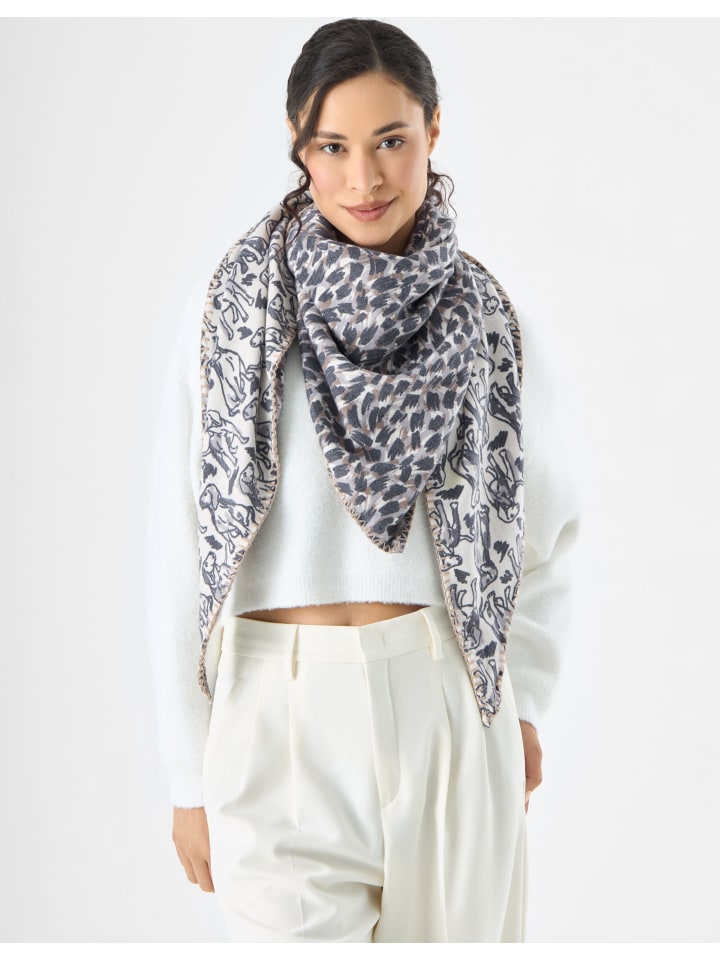 треугольный шарф серого цвета Codello
треугольный шарф серого цвета Codello