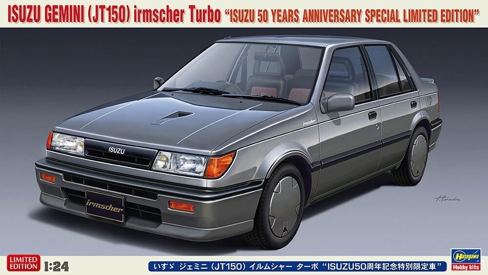 Hasegawa 20586 Isuzu Gemini (JT150) Irmscher Turbo Isuzu, 50-летний юбилей, специальная ограниченная серия, 1/24 Inna marka
Hasegawa 20586 Isuzu Gemini (JT150) Irmscher Turbo Isuzu, 50-летний юбилей, специальная ограниченная серия, 1/24 Inna marka