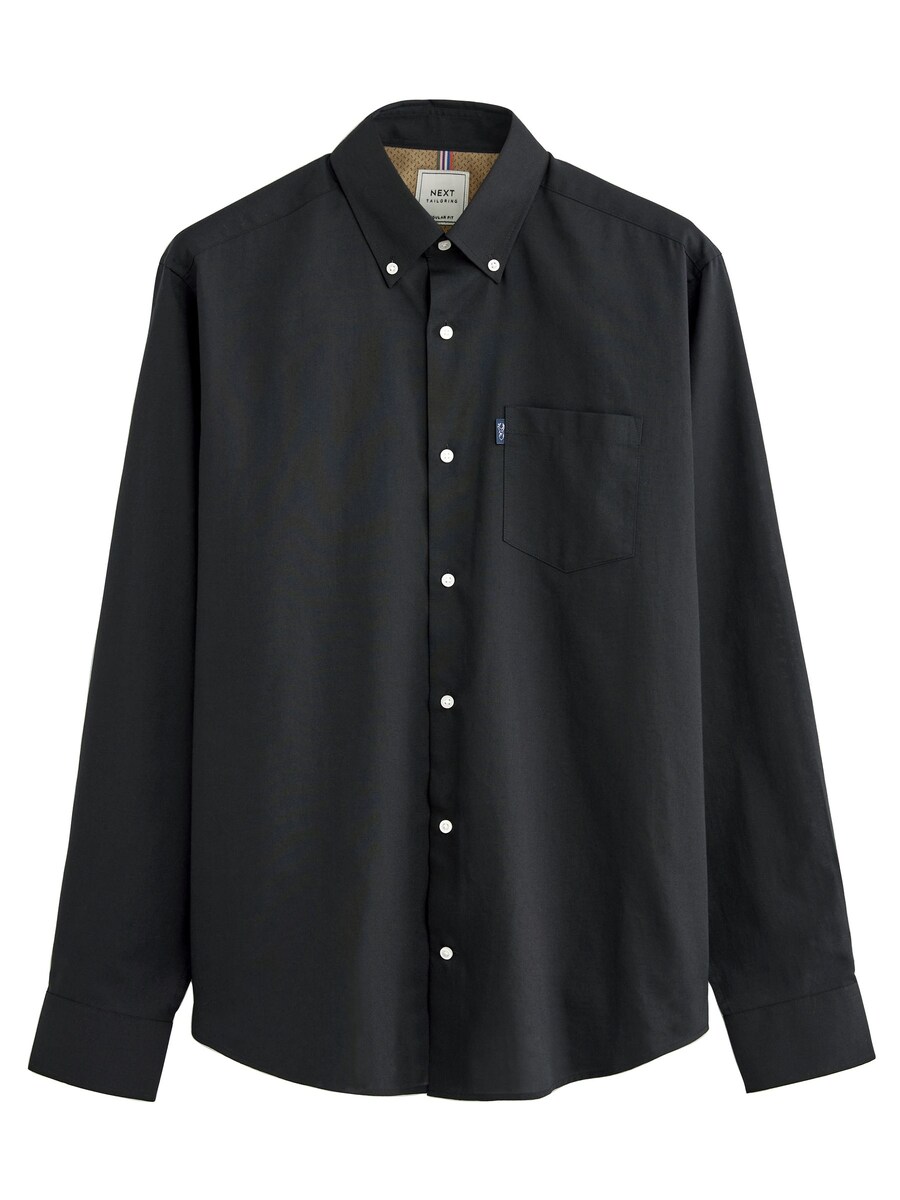 Рубашка обычного кроя на пуговицах Next, черный
Рубашка обычного кроя на пуговицах Next, черный