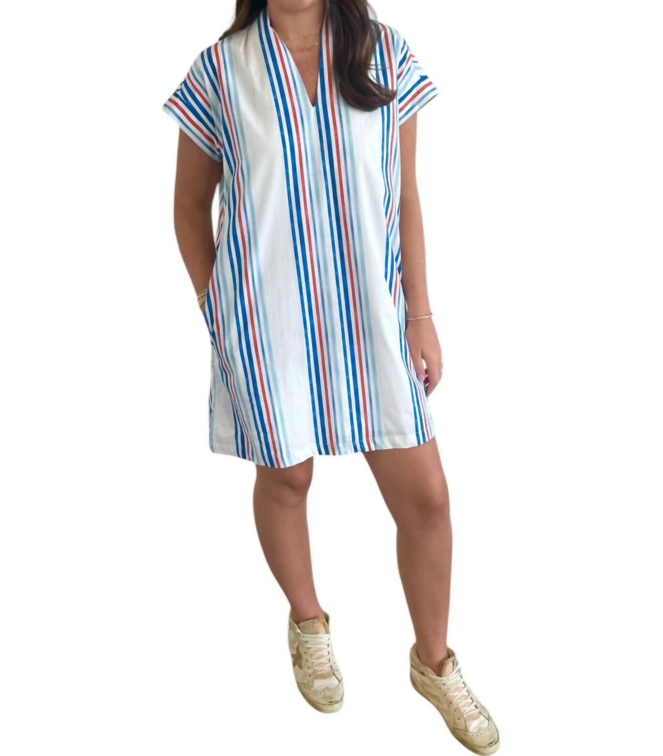 Платье Нэнси в красную/белую/синюю полоску Brooke Wright
Платье Нэнси в красную/белую/синюю полоску Brooke Wright