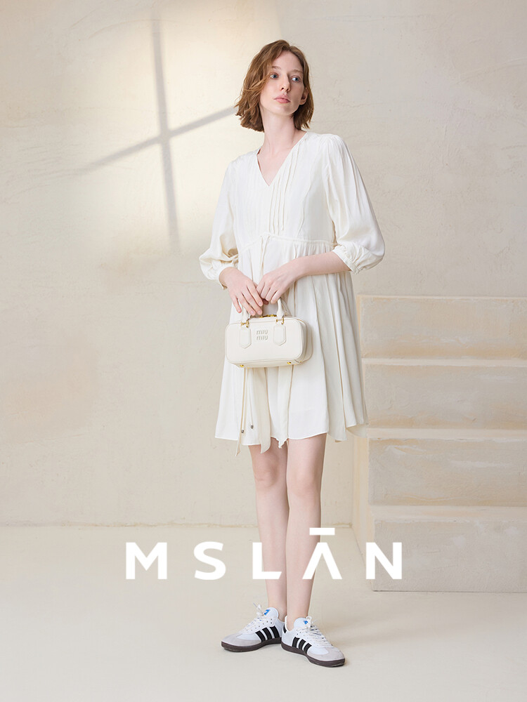 Платье Mslan с короткими рукавами, миндальный
Платье Mslan с короткими рукавами, миндальный