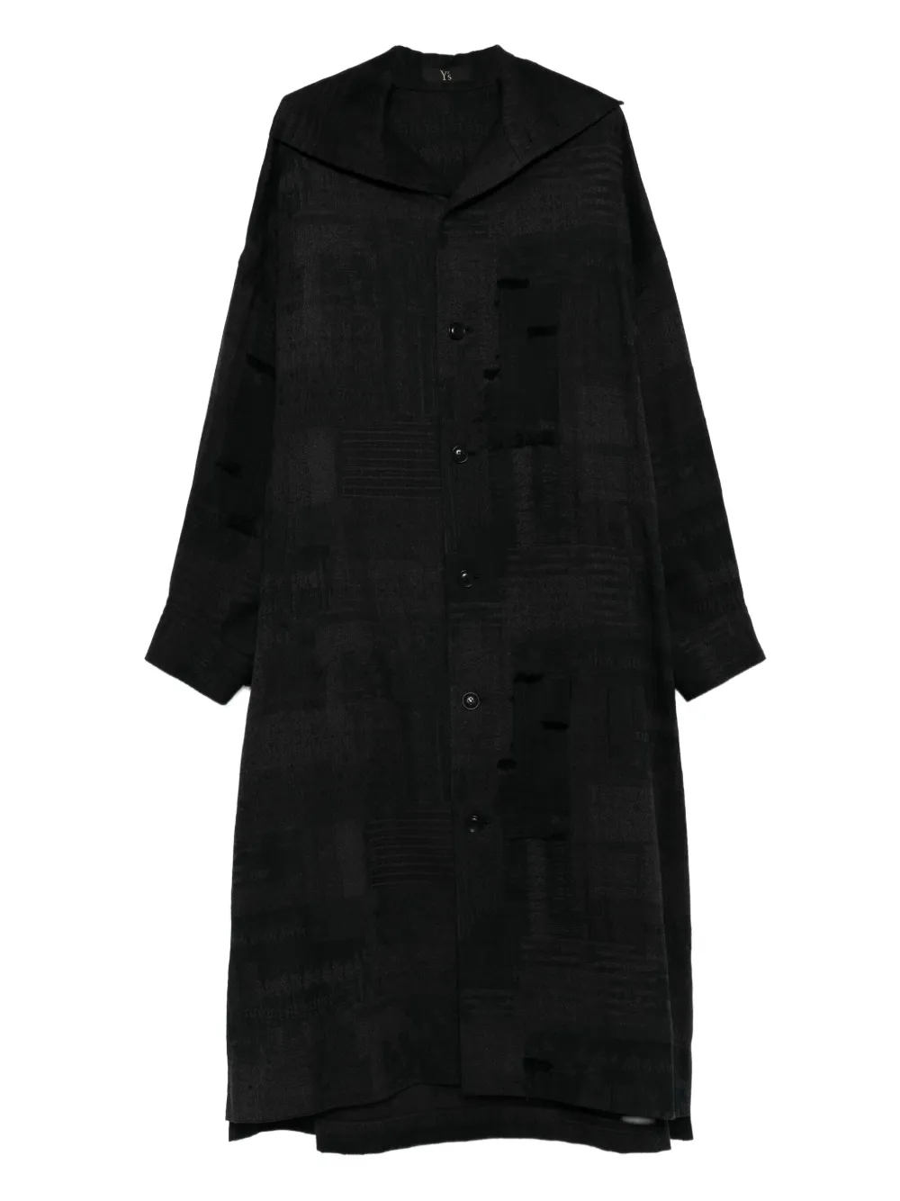 Пальто с узором Y's, черный
Пальто с узором Y's, черный