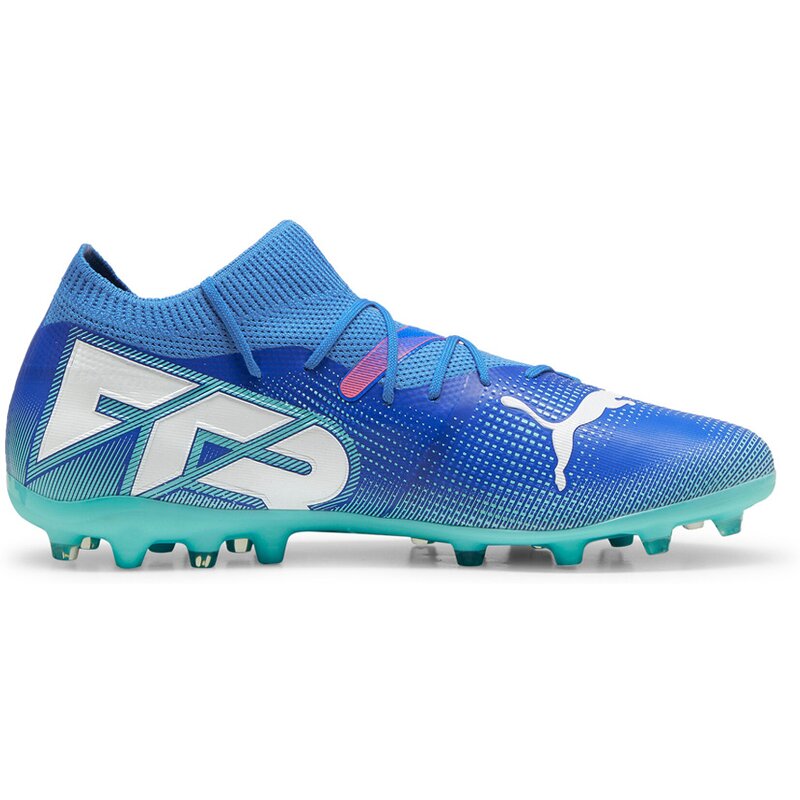 Футбольные бутсы для игры на хард Future 7 Match MG Puma, цвет bluemazing-puma white-electric peppermint
Футбольные бутсы для игры на хард Future 7 Match MG Puma, цвет bluemazing-puma white-electric peppermint