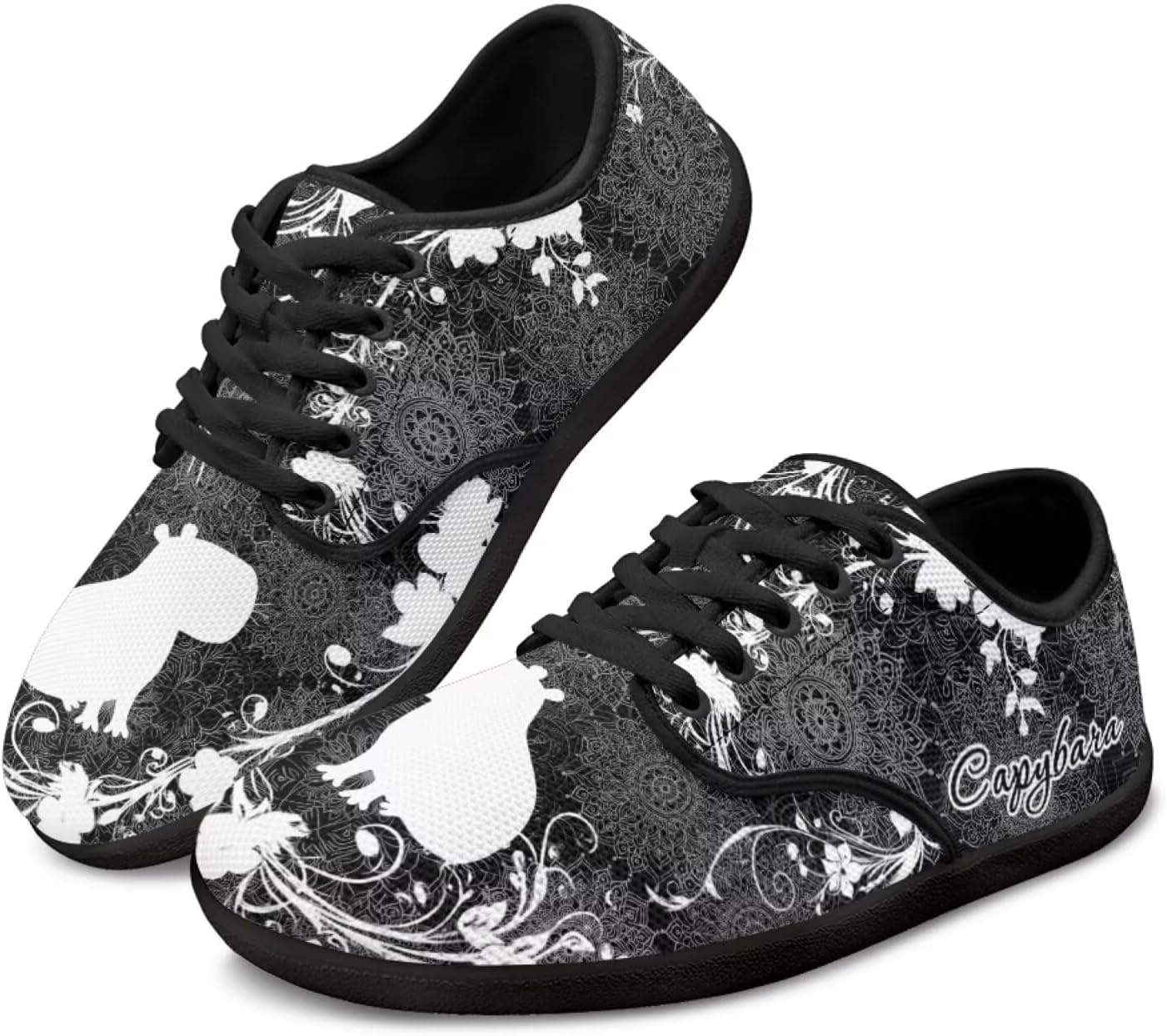Широкие кроссовки с животным принтом для ходьбы с отделкой на носок, шнуровкой, минималистичные, противоскользящие теннисные кроссовки для женщин и мужчин Pointodoor, Capybara Boho Mandala Print
Широкие кроссовки с животным принтом для ходьбы с отделкой на носок, шнуровкой, минималистичные, противоскользящие теннисные кроссовки для женщин и мужчин Pointodoor, Capybara Boho Mandala Print