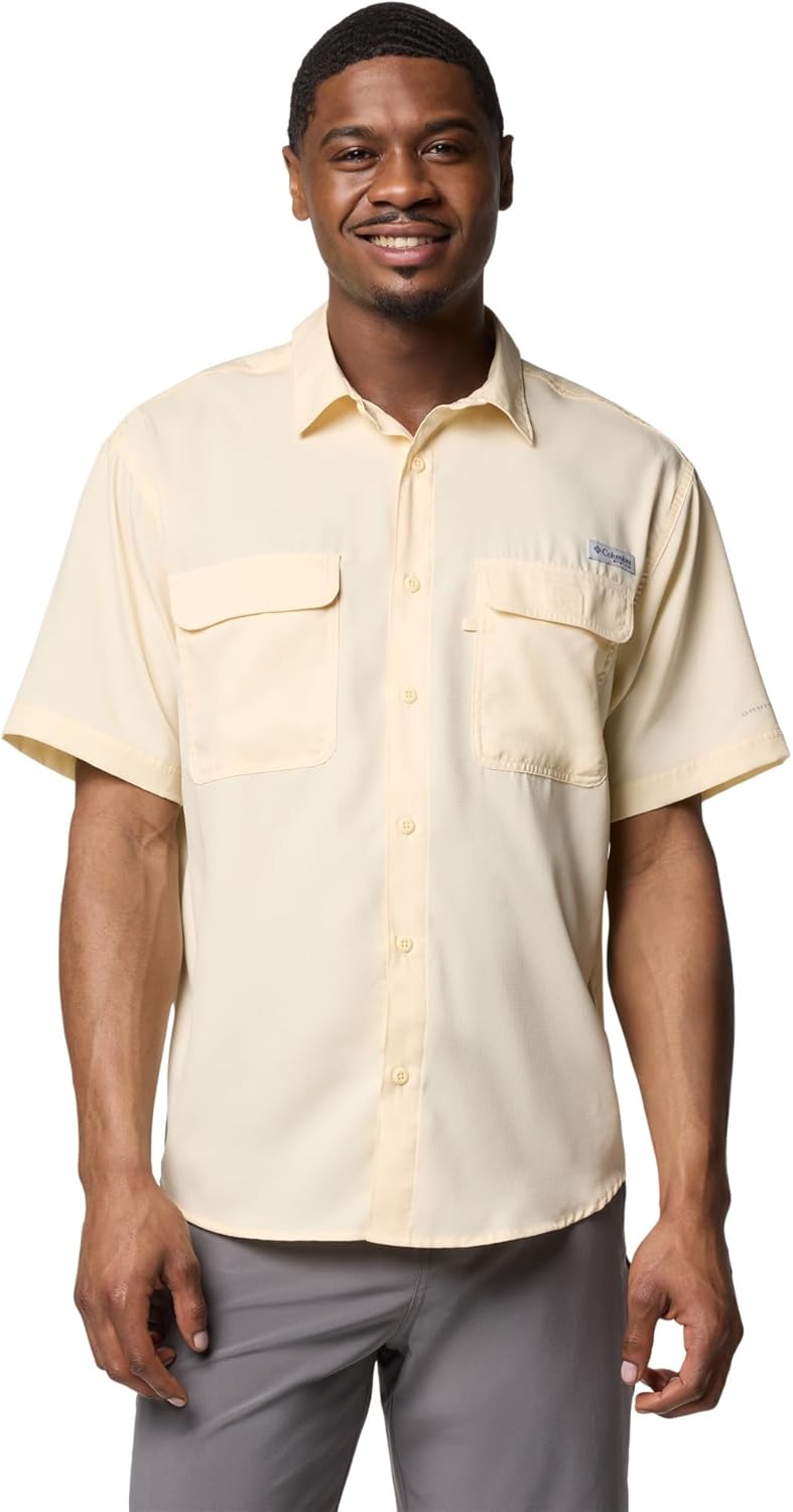 Columbia мужская рубашка PFG Backwater с коротким рукавом, Lemon Wash
Columbia мужская рубашка PFG Backwater с коротким рукавом, Lemon Wash