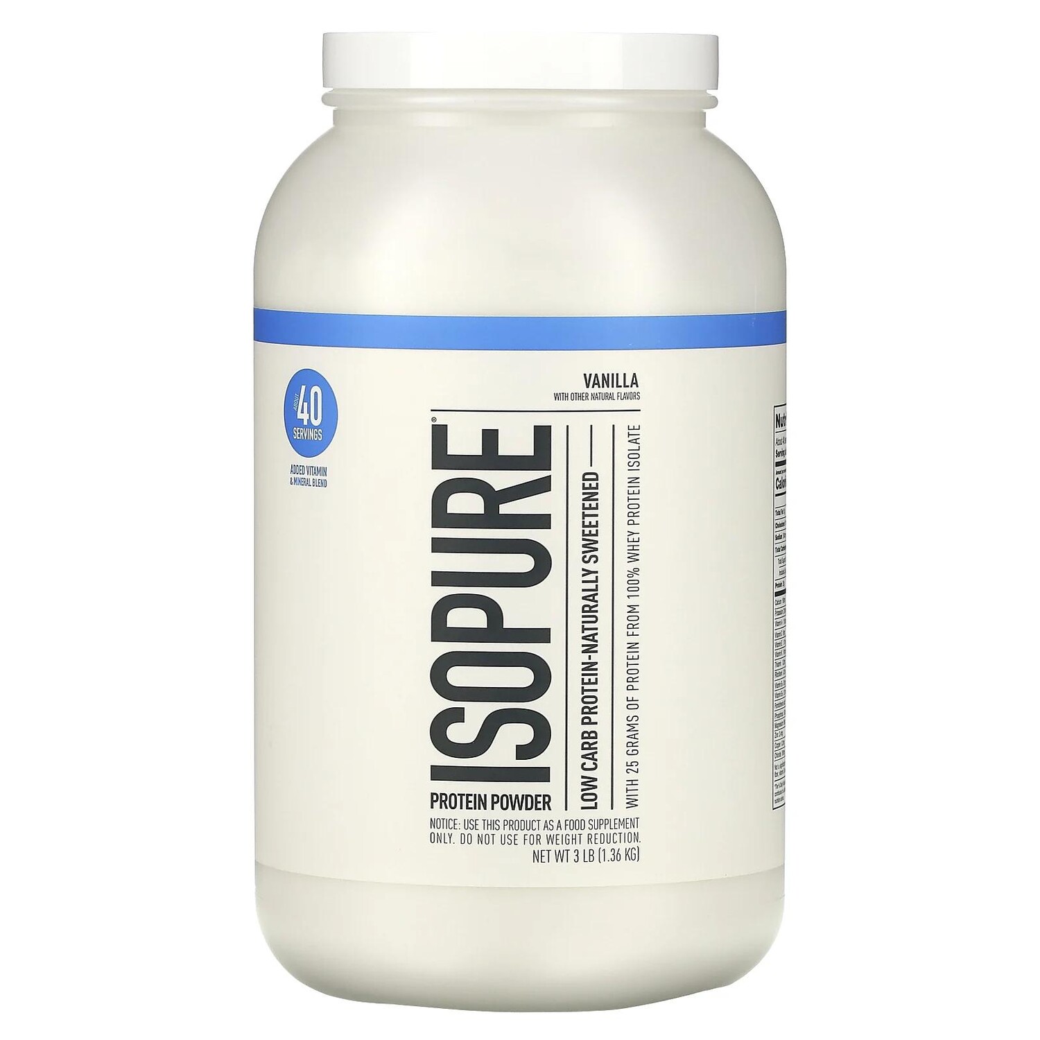 Nature's Best Isopure Натуральный Ваниль 3 фунта
Nature's Best Isopure Натуральный Ваниль 3 фунта
